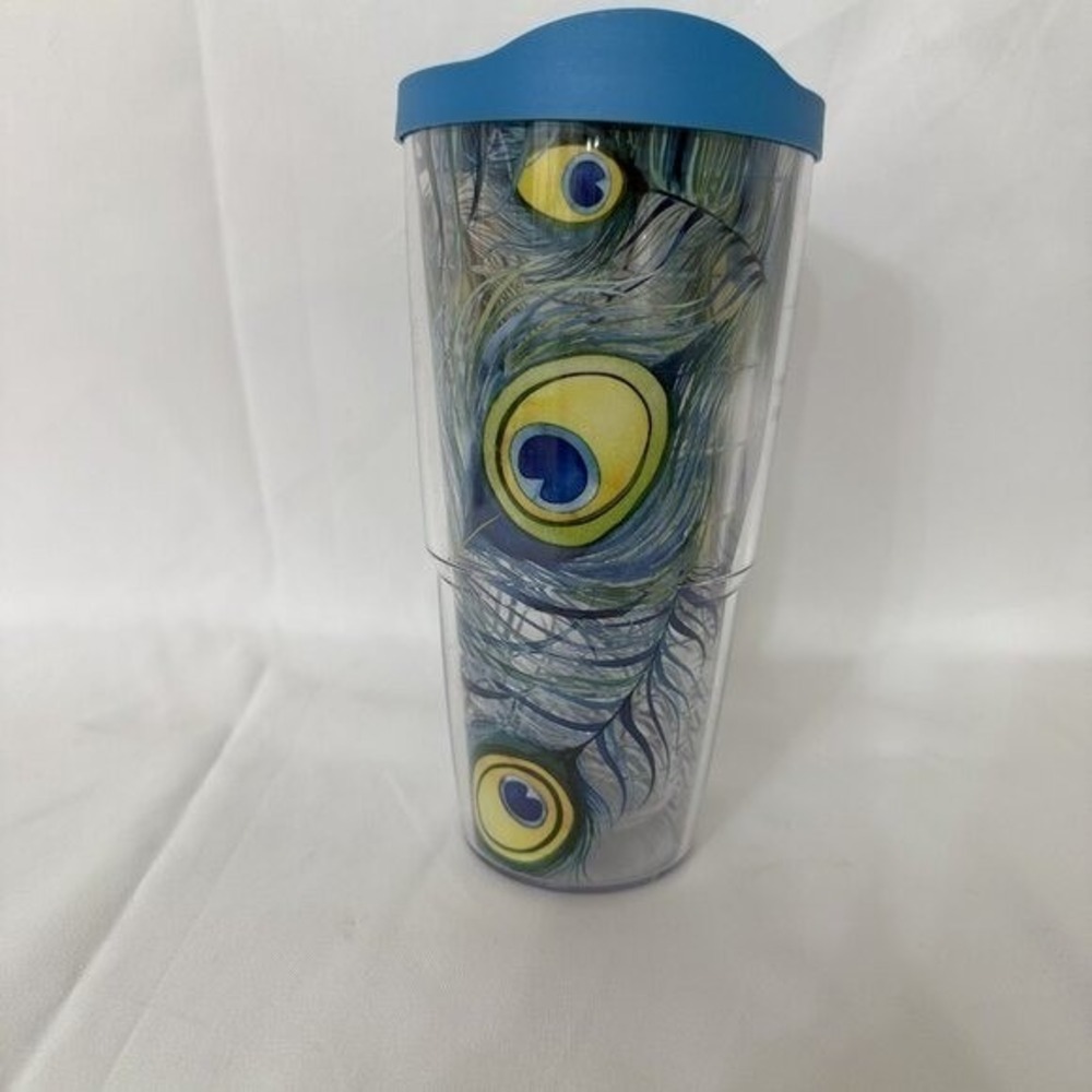 Tervis Peacock Colorful Tumbler 24 oz w. Lid-‎ Hot/Cold
